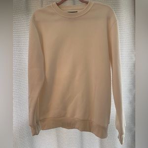 Mens white crew neck